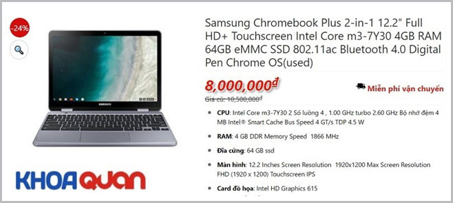 Chương trình trợ giá mùa dịch năm học mới tại Laptop Khoa Quân
