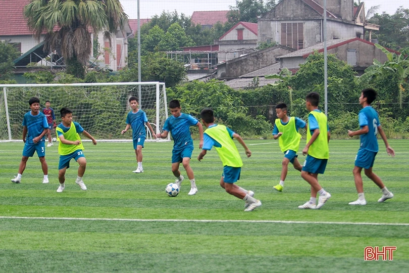 Bóng đá trẻ Hà Tĩnh hướng tới giải thiếu niên - nhi đồng toàn quốc