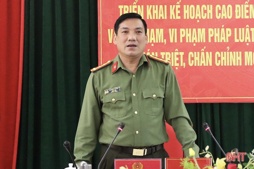 Công an Hà Tĩnh mở đợt cao điểm đấu tranh với tội phạm