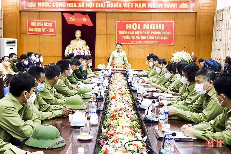 Đức Thọ tổ chức thành công diễn tập phòng chống thiên tai, tìm kiếm cứu nạn