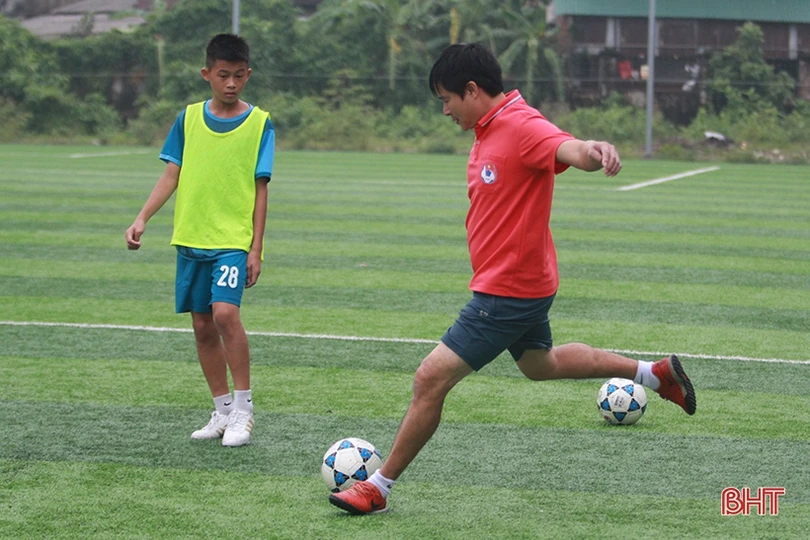 Bóng đá trẻ Hà Tĩnh hướng tới giải thiếu niên - nhi đồng toàn quốc