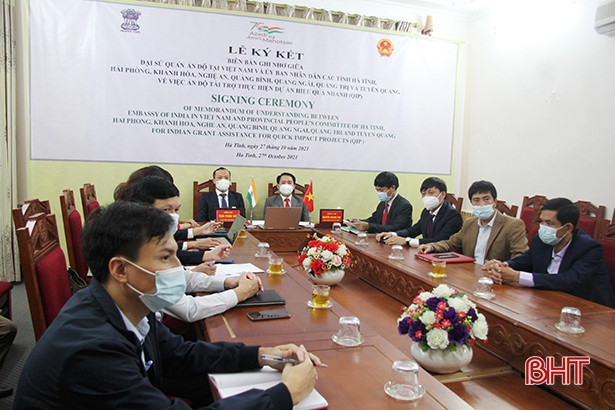 Chính phủ Ấn Độ tài trợ Hà Tĩnh 50.000 USD xây trường học