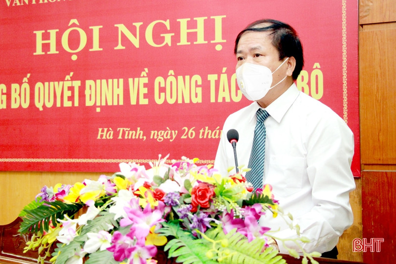 Bổ nhiệm Phó Chánh Văn phòng Đoàn ĐBQH, HĐND tỉnh Hà Tĩnh