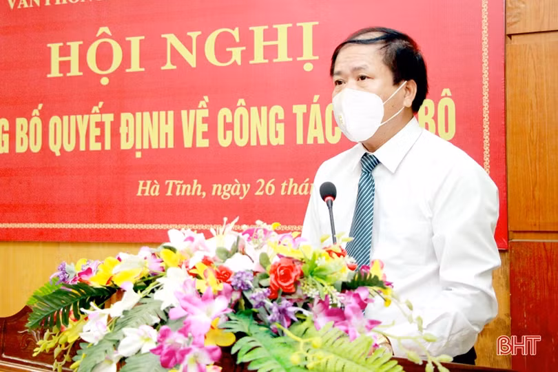 Bổ nhiệm Phó Chánh Văn phòng Đoàn ĐBQH, HĐND tỉnh Hà Tĩnh