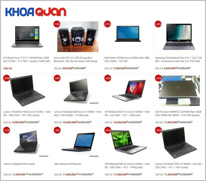 Chương trình trợ giá mùa dịch năm học mới tại Laptop Khoa Quân