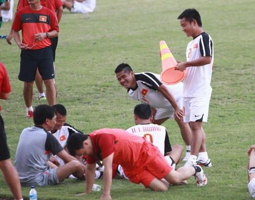 Niềm vui đã trở lại với U23 VN - Ảnh D.A