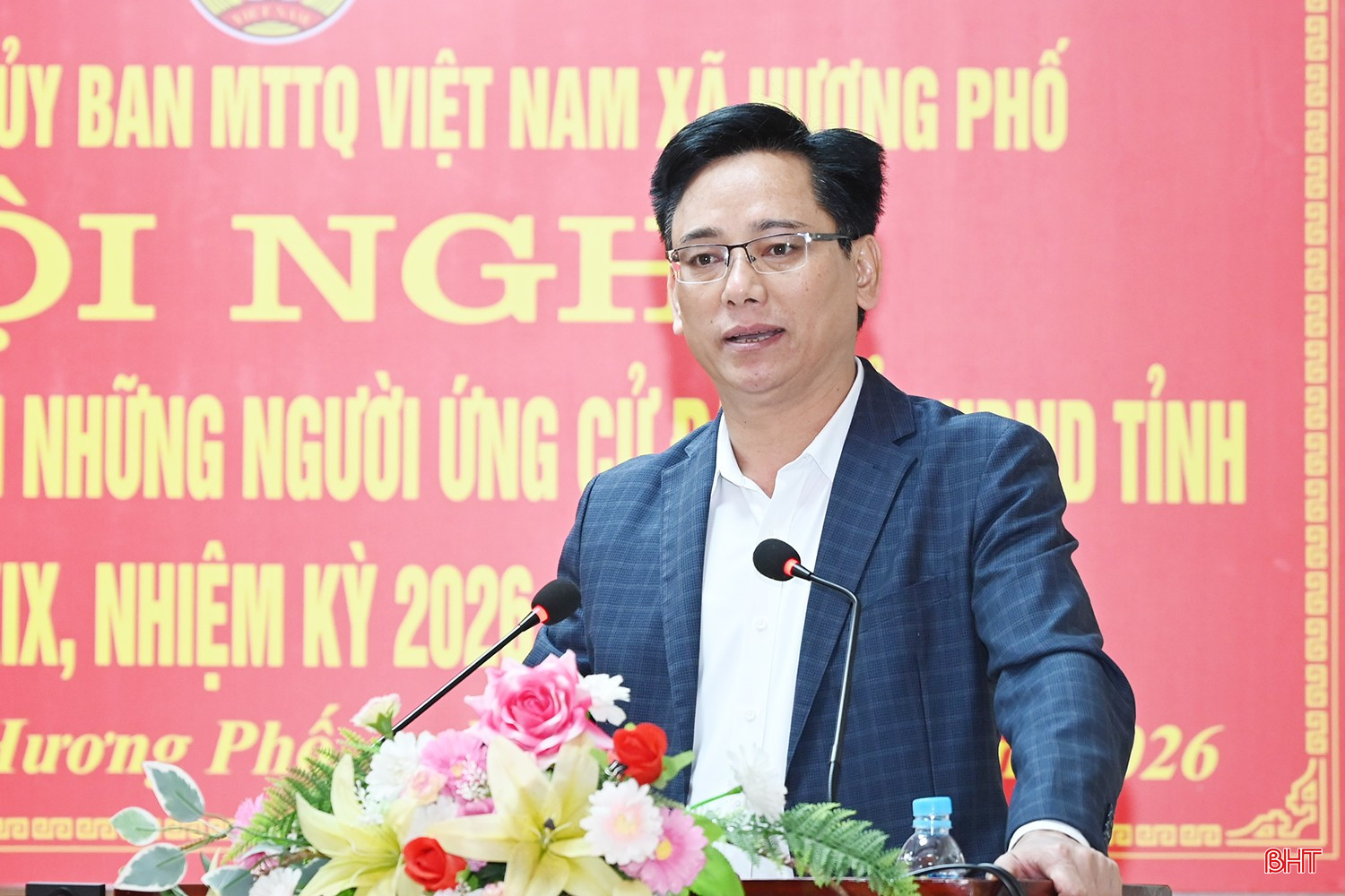 Ông Ngô Văn Huỳnh - Phó Chủ tịch Ủy ban MTTQ tỉnh, Chủ tịch Hội Nông dân tỉnh trình bày chương trình hành động.