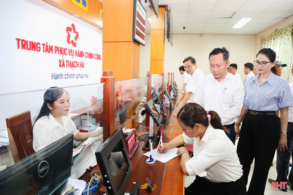 Vận hành thử nghiệm thông suốt trung tâm hành chính công cấp xã tại Hà Tĩnh ảnh 15 Vận hành thử nghiệm thông suốt trung tâm hành chính công cấp xã tại Hà Tĩnh ảnh 15