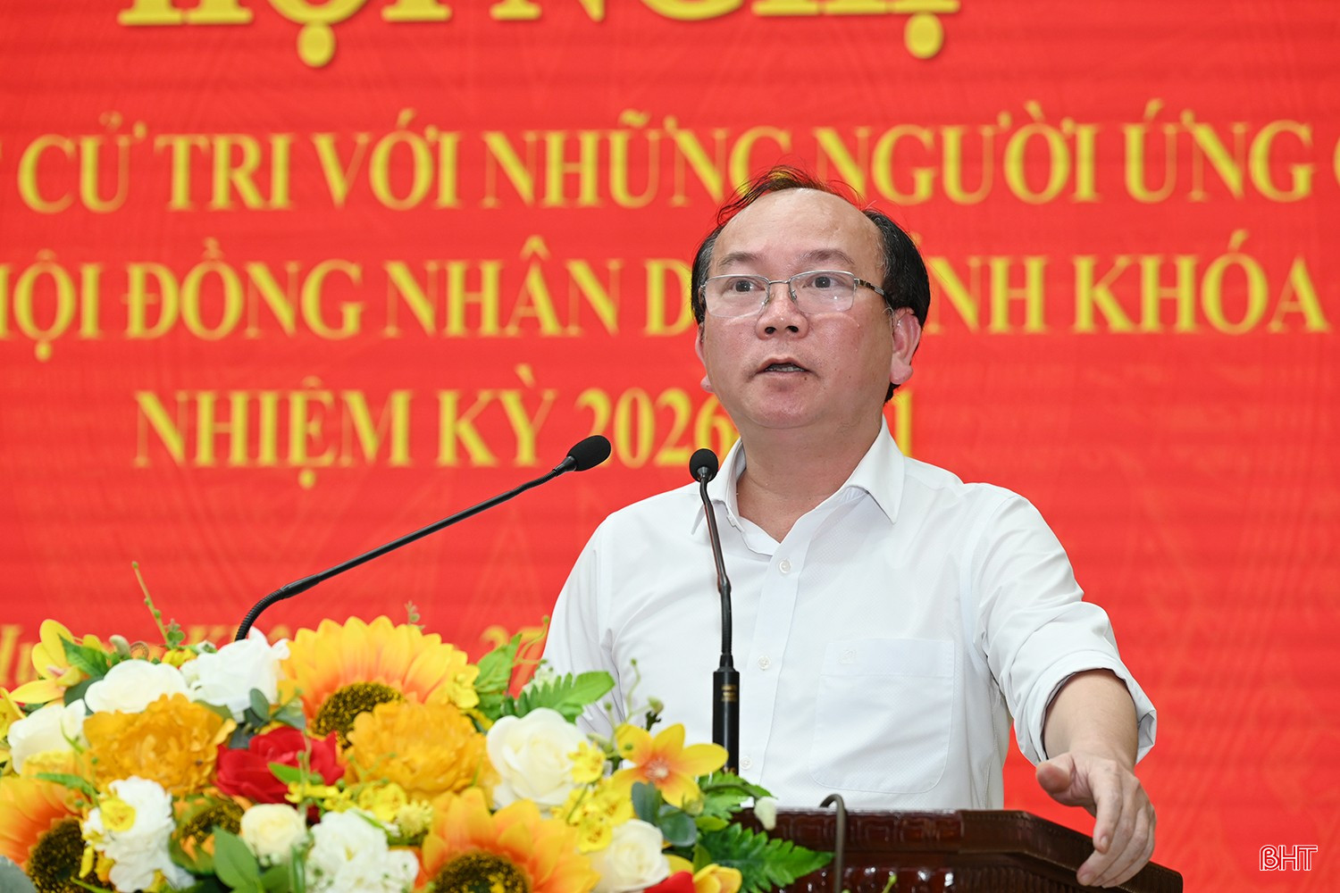 Ông Nguyễn Trung Thành - Quyền Trưởng Thống kê tỉnh Hà Tĩnh trình bày chương trình hành động.