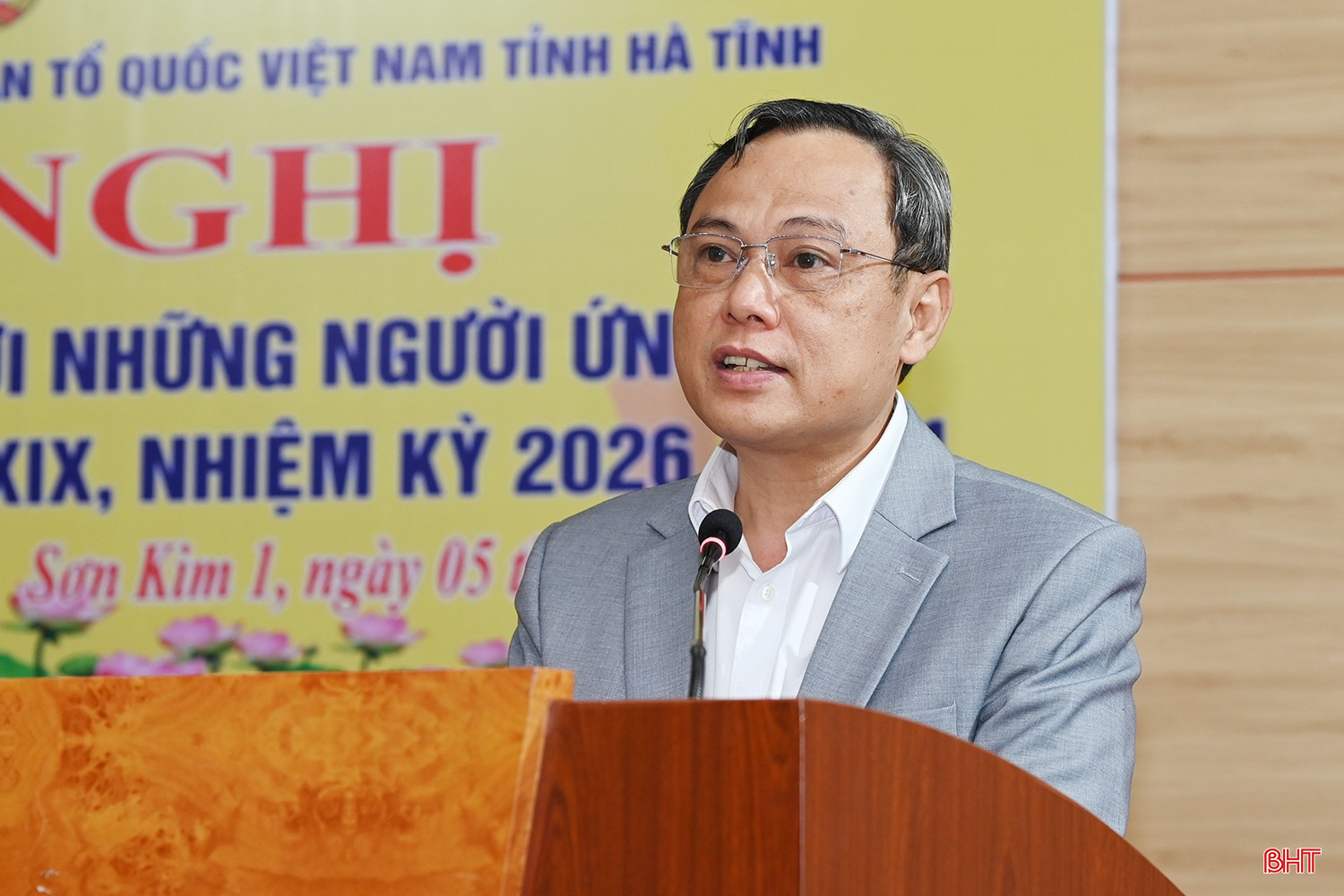 Ông Nguyễn Sỹ Chinh - Giám đốc Trung tâm Văn hóa, Điện ảnh và Xúc tiến Du lịch Hà Tĩnh trình bày chương trình hành động.