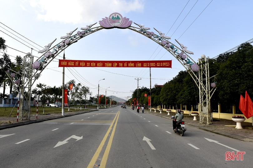 Sắc màu mừng Đảng, mừng xuân tại Thị xã Hồng Lĩnh