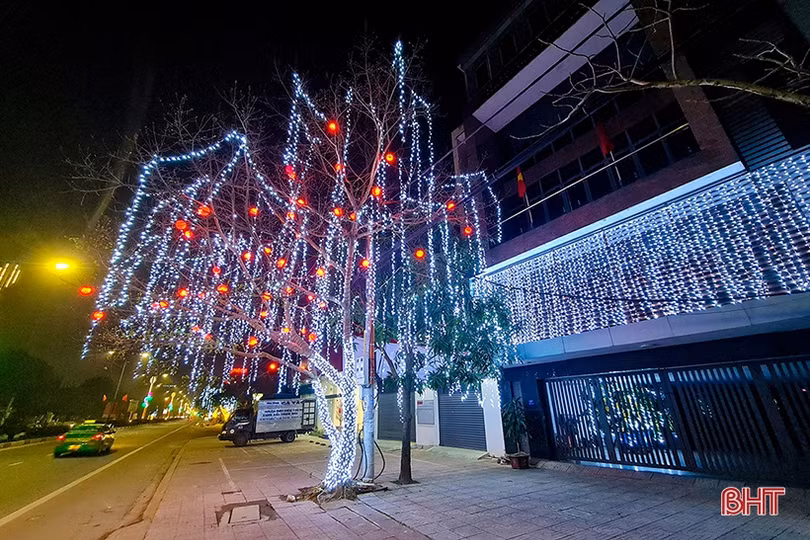 Phố phường Hà Tĩnh rực rỡ đón mừng xuân Nhâm Dần