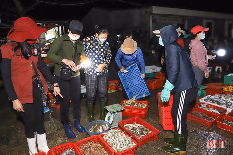 Cảng cá lớn nhất Hà Tĩnh nhộn nhịp ngày cuối năm