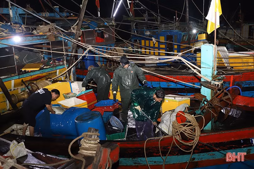 Cảng cá lớn nhất Hà Tĩnh nhộn nhịp ngày cuối năm