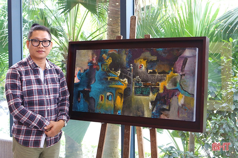 3 họa sỹ từ cố đô Huế mang “Sắc xuân” về với Hà Tĩnh