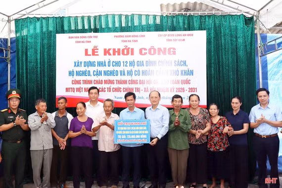 Khởi công xây dựng nhà ở cho 12 hộ gia đình chính sách, khó khăn