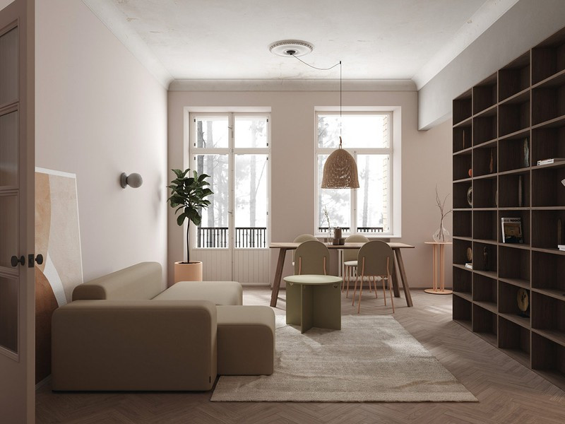 Căn hộ tối giản giúp gia chủ thoát khỏi lo toan bộn bề