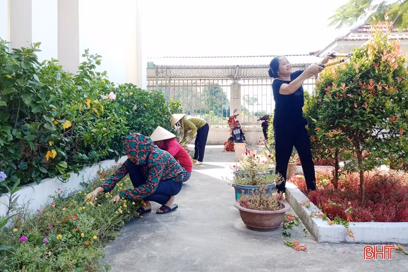 Trường lớp khang trang, sạch đẹp đón học sinh Hà Tĩnh tựu trường