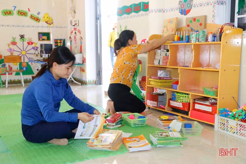 Trường lớp khang trang, sạch đẹp đón học sinh Hà Tĩnh tựu trường