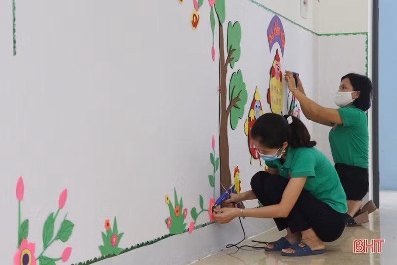 Trường lớp khang trang, sạch đẹp đón học sinh Hà Tĩnh tựu trường