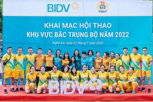 600 vận động viên tham gia hội thao BIDV khu vực Bắc Trung Bộ tại Hà Tĩnh