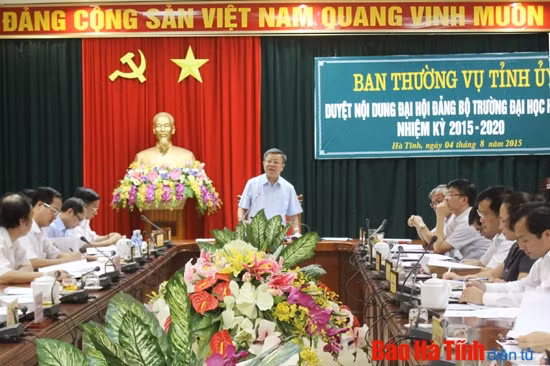 Xây dựng ĐH Hà Tĩnh thành trung tâm đào tạo đa ngành nghề của khu vực ảnh 1