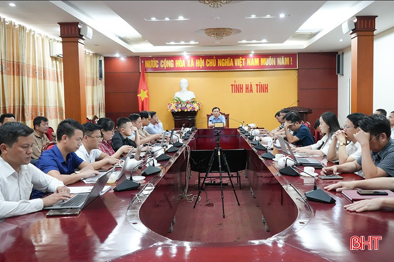 Lãnh đạo Sở Nông nghiệp và Môi trường chủ trì điểm cầu Hà Tĩnh. bqbht_br_canh-toan.jpg