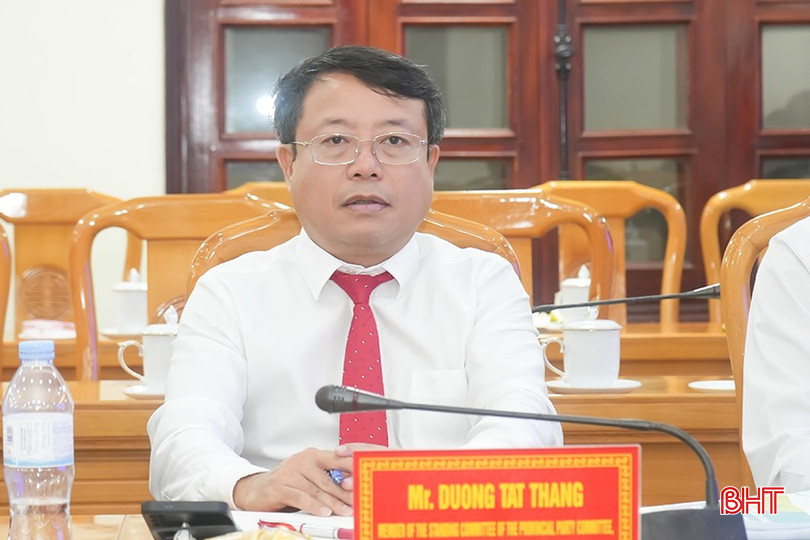 Đồng chí Dương Tất Thắng - Chủ nhiệm Ủy ban Kiểm tra Tỉnh ủy, Phó Chủ tịch UBND tỉnh cho rằng, những tiềm năng và lợi thế trong phát triển nông nghiệp Hà Tĩnh phù hợp với yêu cầu hợp tác của Trường Đại học Kasetsart. bqbht_br_ub-1-th.png