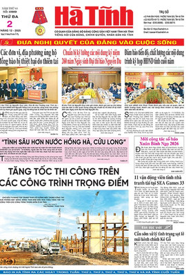 Báo in Hà Tĩnh ngày 2/12/2025