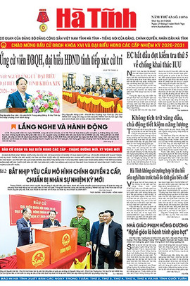 Báo in Hà Tĩnh ngày 11/3/2026