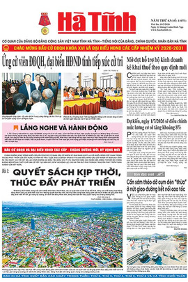 Báo in Hà Tĩnh ngày 10/3/2026