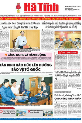 Báo in Hà Tĩnh ngày 4/3/2026
