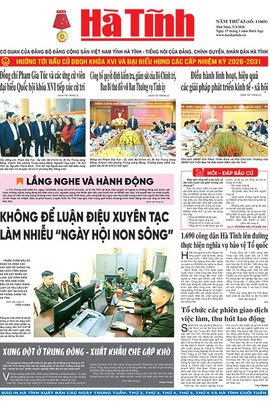 Báo in Hà Tĩnh ngày 5/3/2026