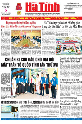 Báo in Hà Tĩnh ngày 5/11/2025