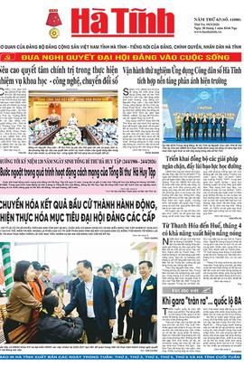 Báo in Hà Tĩnh ngày 18/3/2026