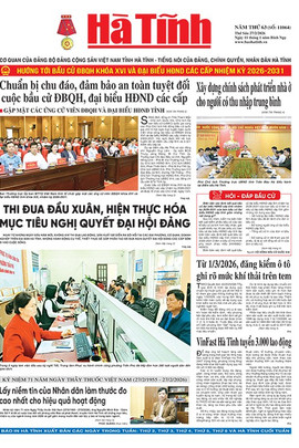 Báo in Hà Tĩnh ngày 27/2/2026