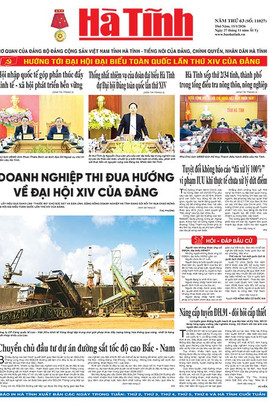 Báo in Hà Tĩnh ngày 15/1/2026