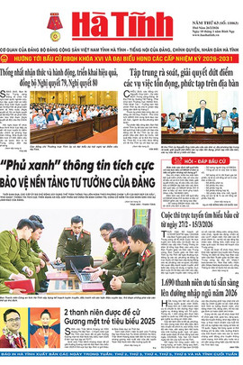 Báo in Hà Tĩnh ngày 26/2/2026