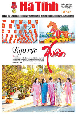 Báo in Hà Tĩnh tất niên ngày 12/2/2026