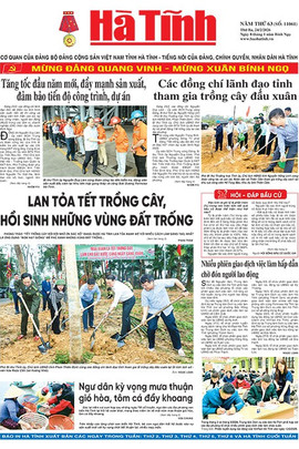 Báo in Hà Tĩnh ngày 24/2/2026