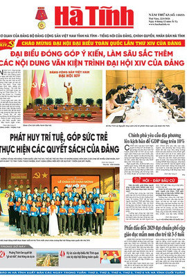 Báo in Hà Tĩnh ngày 22/1/2026