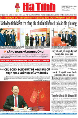 Báo in Hà Tĩnh ngày 13/3/2026