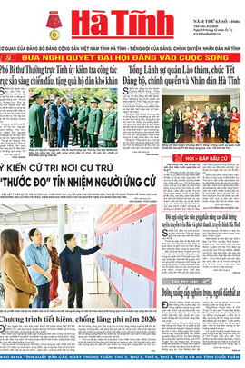 Báo in Hà Tĩnh ngày 6/2/2026