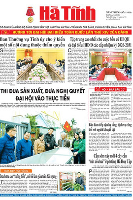 Báo in Hà Tĩnh ngày 8/1/2026