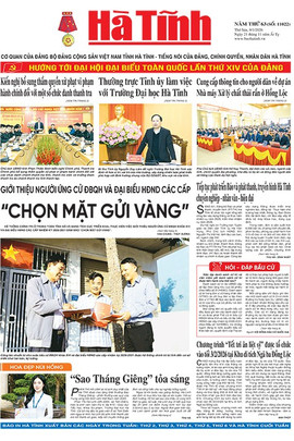 Báo in Hà Tĩnh ngày 9/1/2026