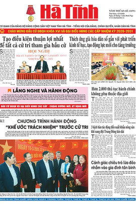 Báo in Hà Tĩnh ngày 12/3/2026