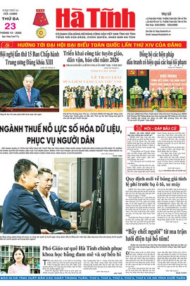 Báo in Hà Tĩnh ngày 23/12/2025