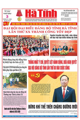 Báo in Hà Tĩnh ngày 3/10/2025