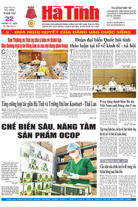 Báo in Hà Tĩnh ngày 22/10/2025