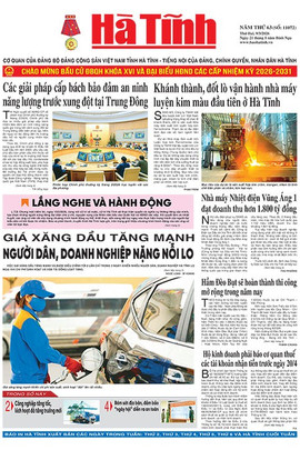 Báo in Hà Tĩnh ngày 9/3/2026